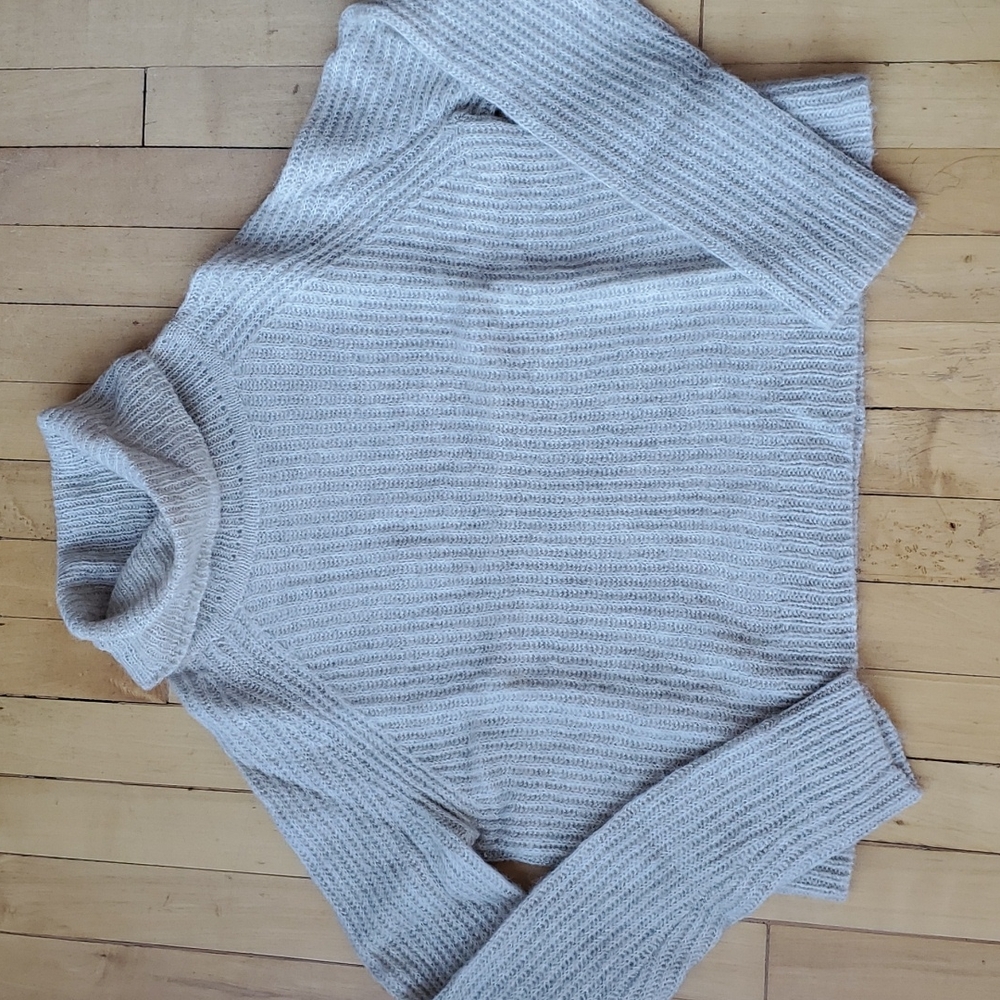 Aritzia Talula Cropped Turtleneck Sweater Sz S
